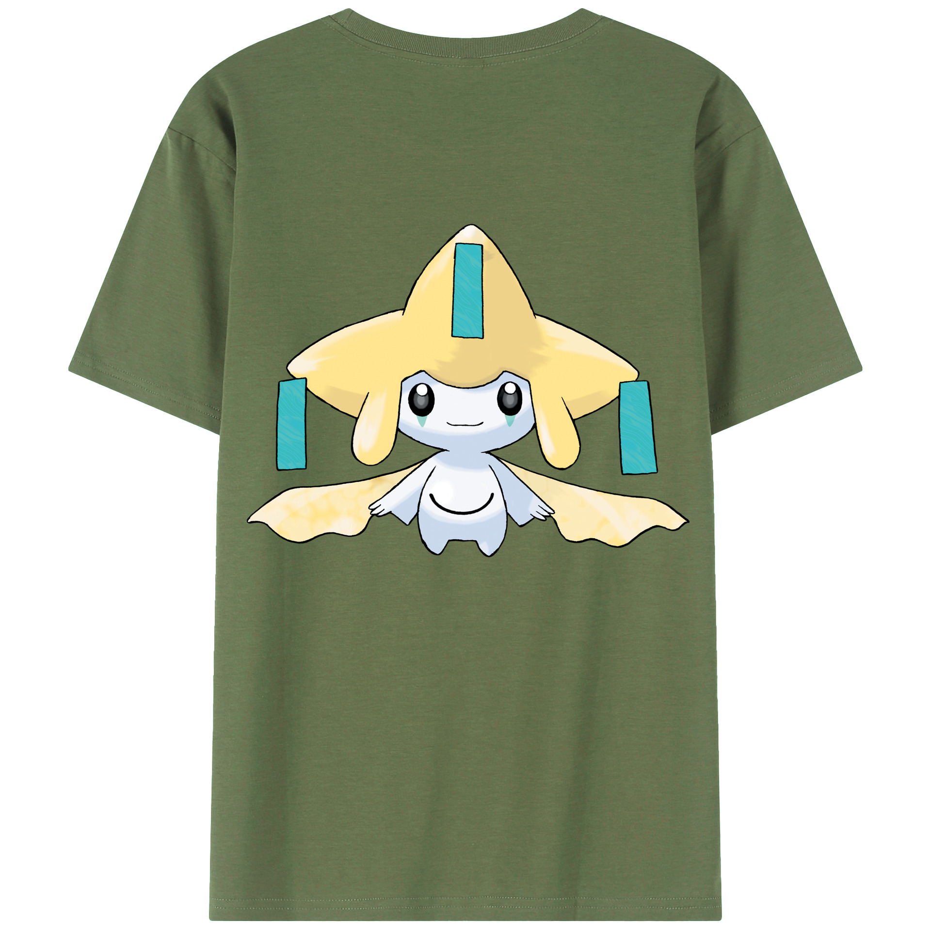（画像用） ポケットモンスター Pokémon 綿100％ メンズ半袖Tシャツ（バックプリント） 通気性